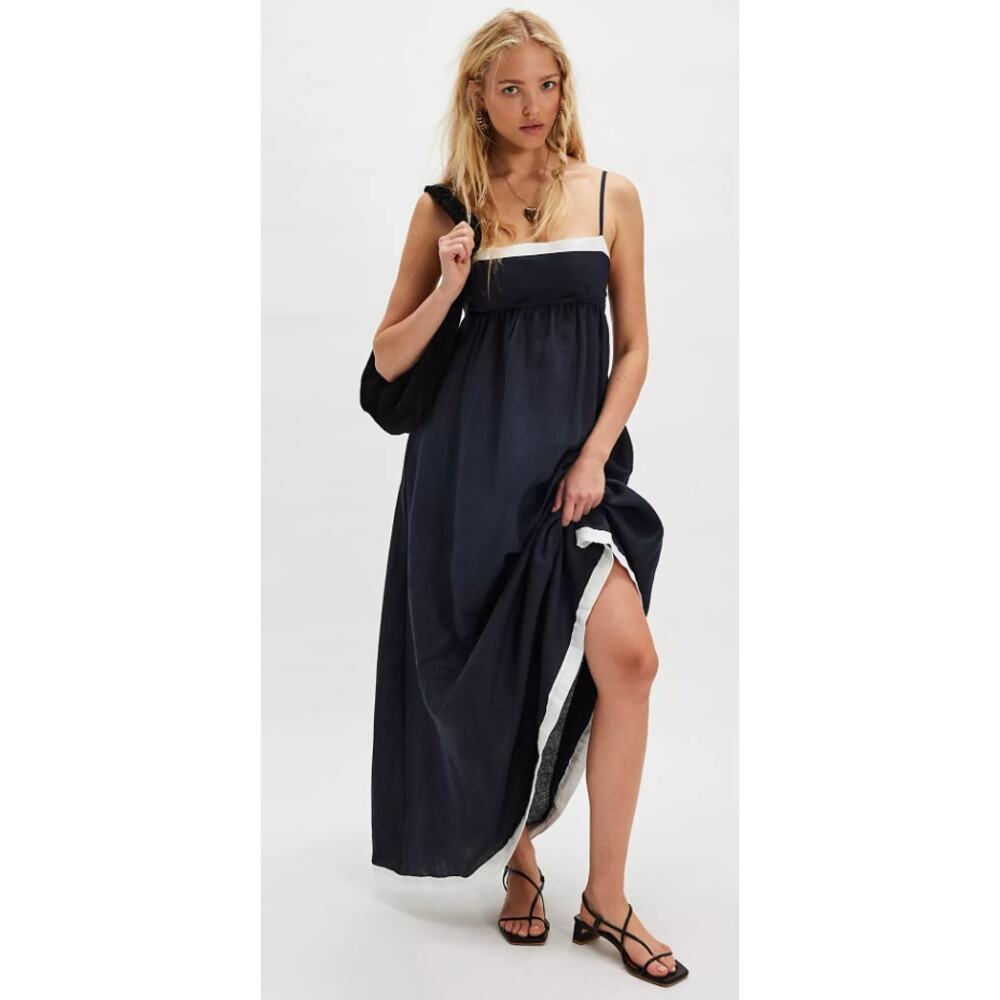 Bec + Bridge 4 Elyce Maxi Dress in Ink/White NEW